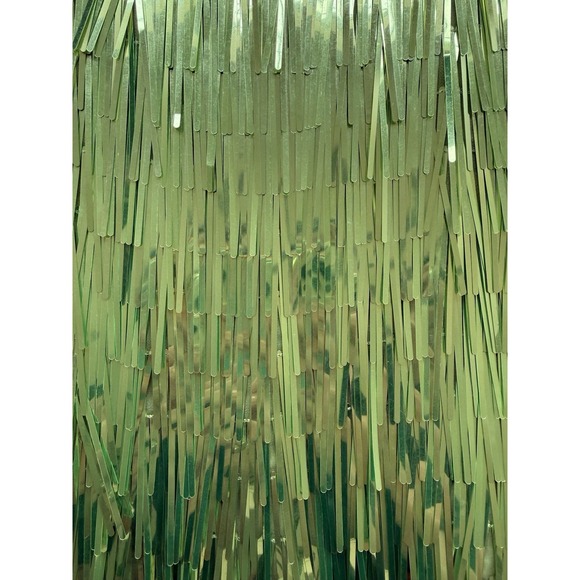 ASOS Edition Sequin Shard Backless Bright Green Mini Dress Party Cocktail Sz 4P - Picture 7 of 11